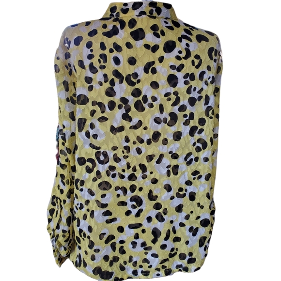 Ruby Rd. Sheer Button Up Shirt - Picture 2 of 5